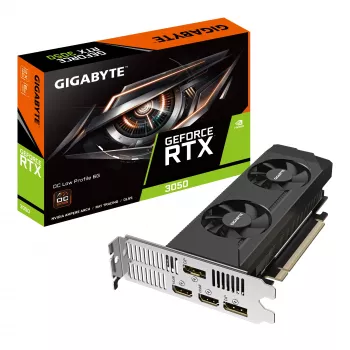 GIGABYTE GeForce RTX 3050 OC Low Profile 6G NVIDIA 6 GB GDDR6 vaizdo plokštė