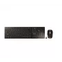 CHERRY DW 9100 SLIM belaidė klaviatūra su pele, RF Wireless + Bluetooth, QWERTY UK, juoda