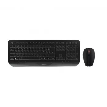 CHERRY Gentix Desktop belaidė klaviatūra su pele, RF, juoda