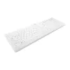 Contour Design Active Key Contour QuickClean medicininė klaviatūra su nuimamu dangteliu, pilno dydžio, belaidė, balta, Vokietijos išdėstymas C8112