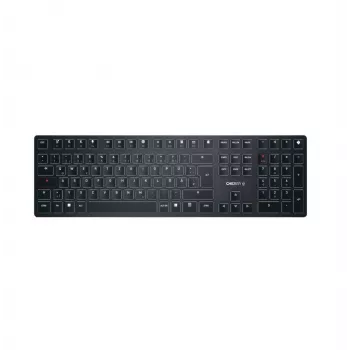 CHERRY KW X ULP belaidė klaviatūra Universal USB + RF Wireless + Bluetooth QWERTZ juoda