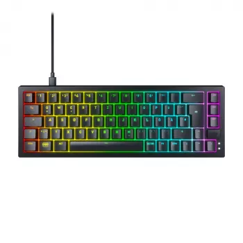 CHERRY K5V2 Kompaktiška žaidimų klaviatūra USB QWERTZ Vokiška 68 klavišų RGB LED