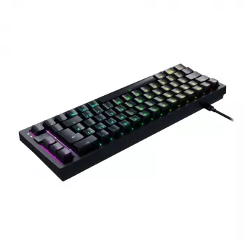 CHERRY K5V2 Kompaktiška žaidimų klaviatūra USB QWERTZ Vokiška 68 klavišų RGB LED