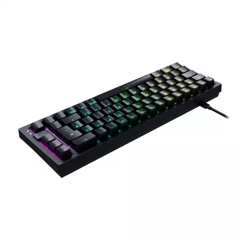 CHERRY K5V2 Kompaktiška žaidimų klaviatūra USB QWERTZ Vokiška 68 klavišų RGB LED