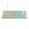 CHERRY K5V2 kompaktiška žaidimų klaviatūra USB QWERTZ vokiška balta 68 klavišų RGB LED