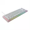 CHERRY K5V2 kompaktiška žaidimų klaviatūra USB QWERTZ vokiška balta 68 klavišų RGB LED