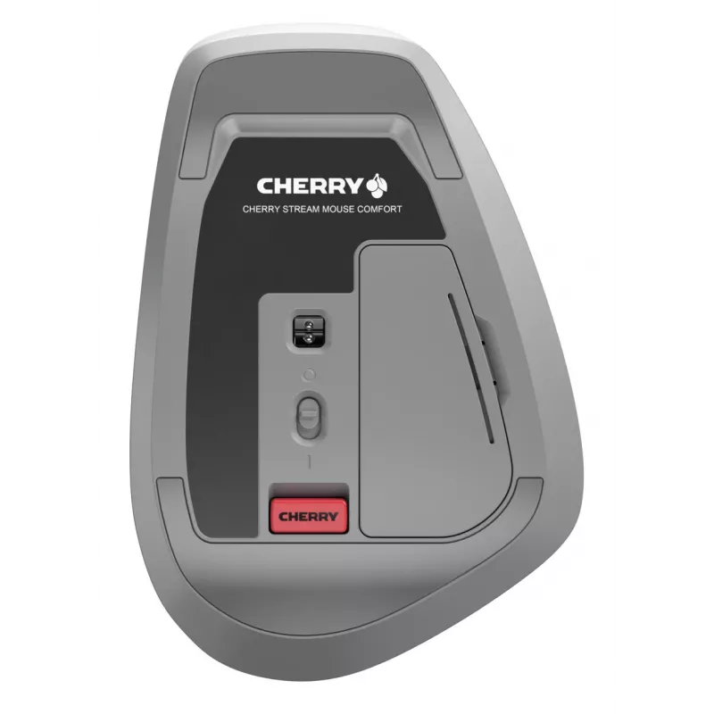 Belaidė RF pelė Cherry Stream Mouse Comfort RF Wireless, pilkai balta