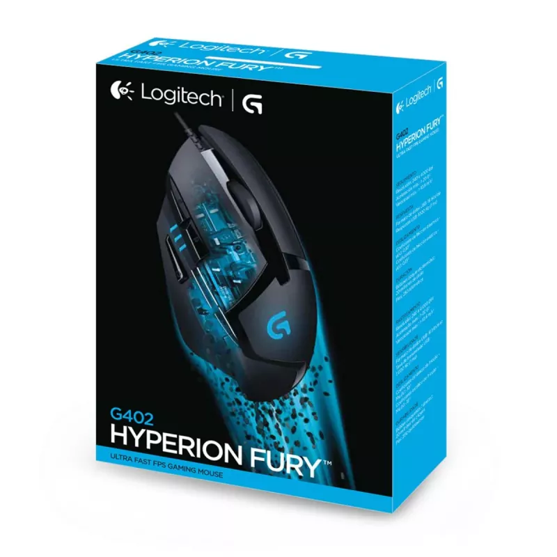 LOGITECH G402 FPS žaidimų pelė USB Hyperion Fury - EWR2