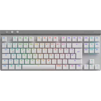 Logitech G515 LIGHTSPEED TKL belaidė žaidimų klaviatūra, vokiškas QWERTZ, balta