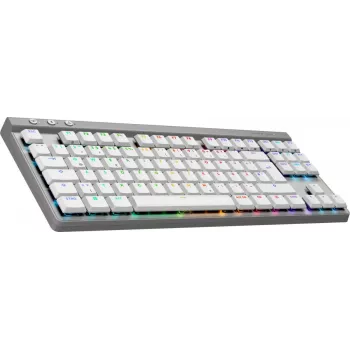 Logitech G515 LIGHTSPEED TKL belaidė žaidimų klaviatūra, vokiškas QWERTZ, balta