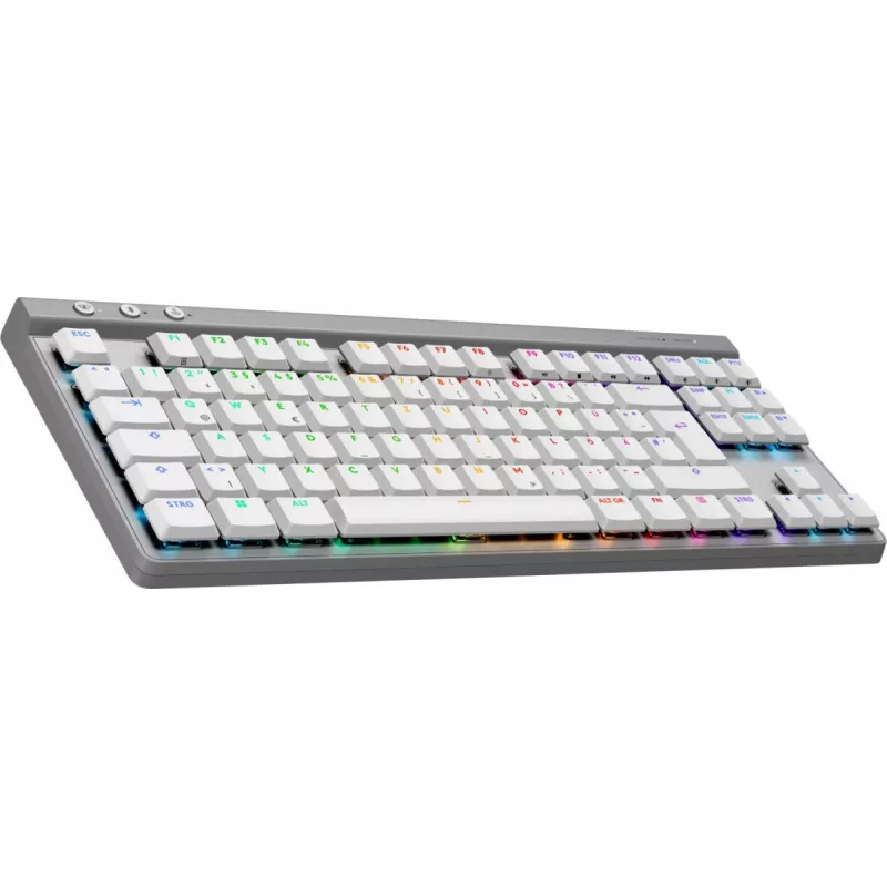 Logitech G515 LIGHTSPEED TKL belaidė žaidimų klaviatūra, vokiškas QWERTZ, balta