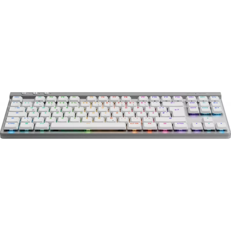 Logitech G515 LIGHTSPEED TKL belaidė žaidimų klaviatūra, vokiškas QWERTZ, balta