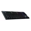 Belaidė klaviatūra Logitech G G915 X LIGHTSPEED Gaming USB RF Bluetooth QWERTZ Vokiška juoda