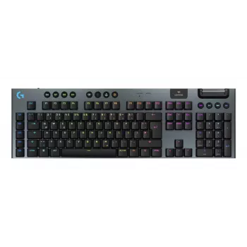 Logitech G G915 X LIGHTSPEED belaidė žaidimų klaviatūra, USB, RF, Bluetooth, QWERTZ, vokiškas išdėstymas, juoda