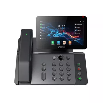 IP telefonas Fanvil V66 PRO tamsiai pilkas 20 linijų IPS Wi-Fi laidinis ragelis