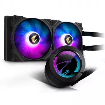 GIGABYTE AORUS WATERFORCE 280 procesoriaus vandens aušintuvas (viskas viename) juodas