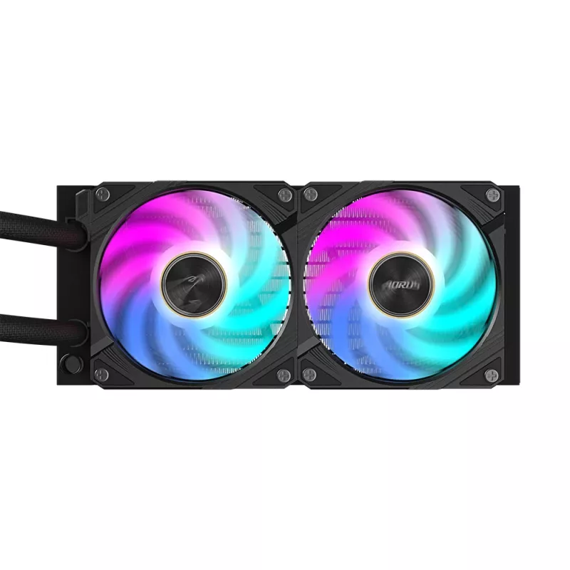 Skysčio aušintuvas GIGABYTE AORUS WATERFORCE X II 240 2x120mm ARGB ventiliatoriai