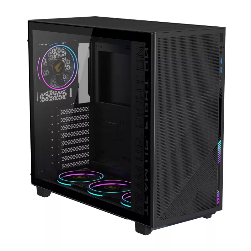 PC korpusas GIGABYTE C400 Midi Tower juodas