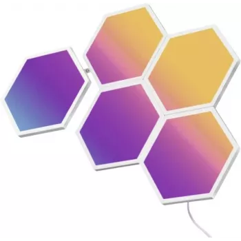 LED šviesos plokštės Govee B6061 5 vnt. RGB spalvų keitimas – modulinė dekoratyvinė sieninė apšvietimo sistema