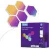 LED šviesos plokštės Govee B6061 5 vnt. RGB spalvų keitimas – modulinė dekoratyvinė sieninė apšvietimo sistema