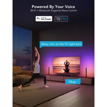 Govee H6046 TV šviesos juostos | LED apšvietimas | RGBIC, 2.4GHz Wi-Fi, Bluetooth