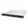 Rack serveris ASUS RS300-E12-RS4, 1U, Intel C262, LGA1700, Xeon E-2400, 4x karštai keičiami 3,5 colio lėktuvai, 450W maitinimo šaltinis, DDR5 UDIMM iki 128 GB