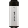 TRANSCEND ESD300S - 1TB nešiojamas SSD – USB Type-C – 3D NAND Flash – sidabrinis