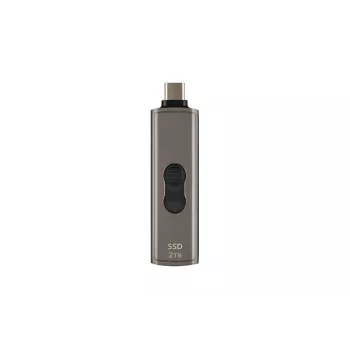 TRANSCEND SSD ESD330C nešiojamas diskas 2TB USB Type C tamsiai rudai pilkas