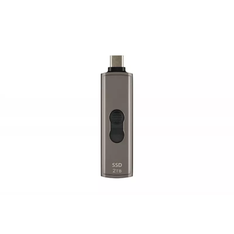 TRANSCEND SSD ESD330C nešiojamas diskas 2TB USB Type C tamsiai rudai pilkas