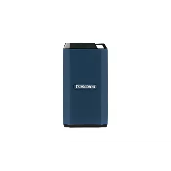 TRANSCEND SSD ESD410C nešiojamas diskas 4TB USB-C/A tamsiai mėlynas