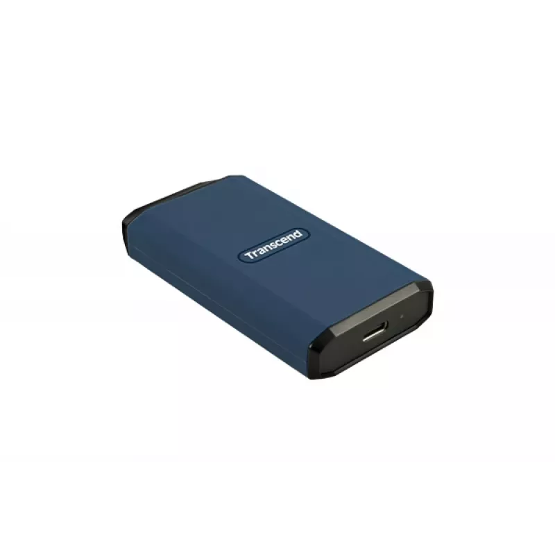 TRANSCEND SSD ESD410C nešiojamas diskas 4TB USB-C/A tamsiai mėlynas