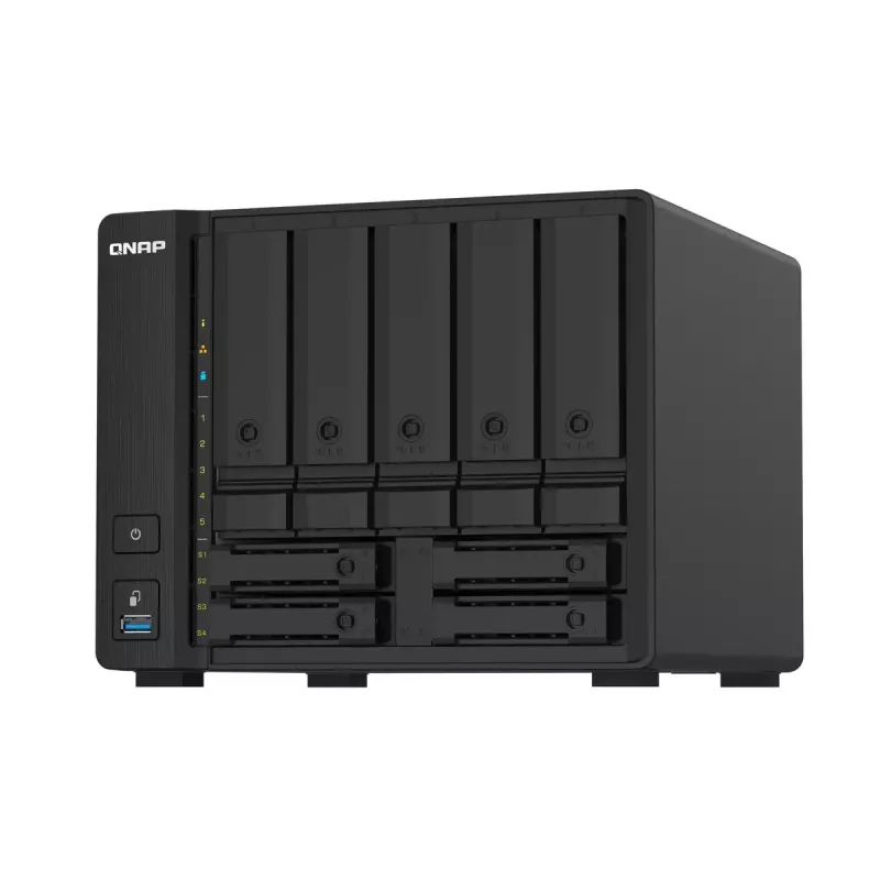 QNAP TS-932PX NAS bokštinis Annapurna Labs Alpine AL-324 4 GB DDR4 0 TB QNAP Turbo System juodas