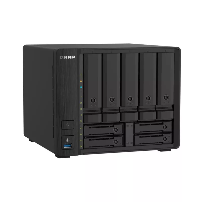 QNAP TS-932PX NAS bokštinis Annapurna Labs Alpine AL-324 4 GB DDR4 0 TB QNAP Turbo System juodas