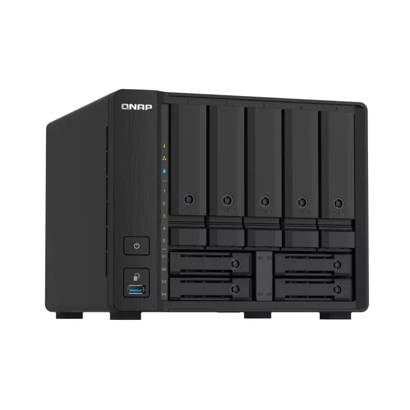 QNAP TS-932PX NAS bokštinis Annapurna Labs Alpine AL-324 4 GB DDR4 0 TB QNAP Turbo System juodas