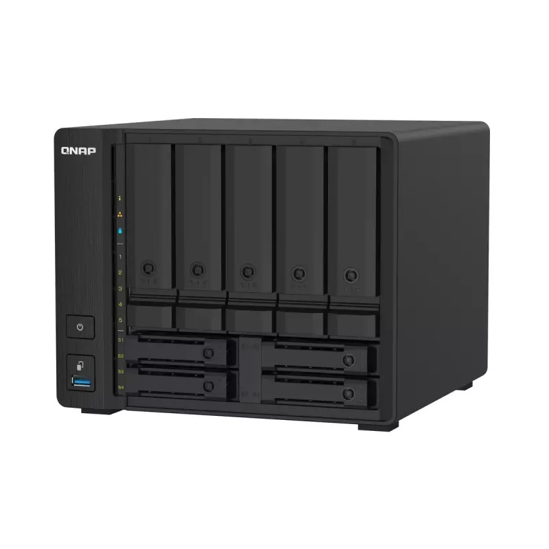 QNAP TS-932PX NAS bokštinis Annapurna Labs Alpine AL-324 4 GB DDR4 0 TB QNAP Turbo System juodas