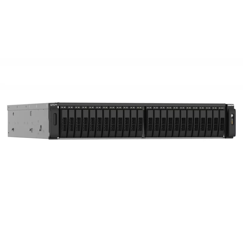QNAP TS-h2490FU NAS stelažinis (2U) EPYC 7302P 128 GB DDR4 0 TB QuTS hero juoda, pilka