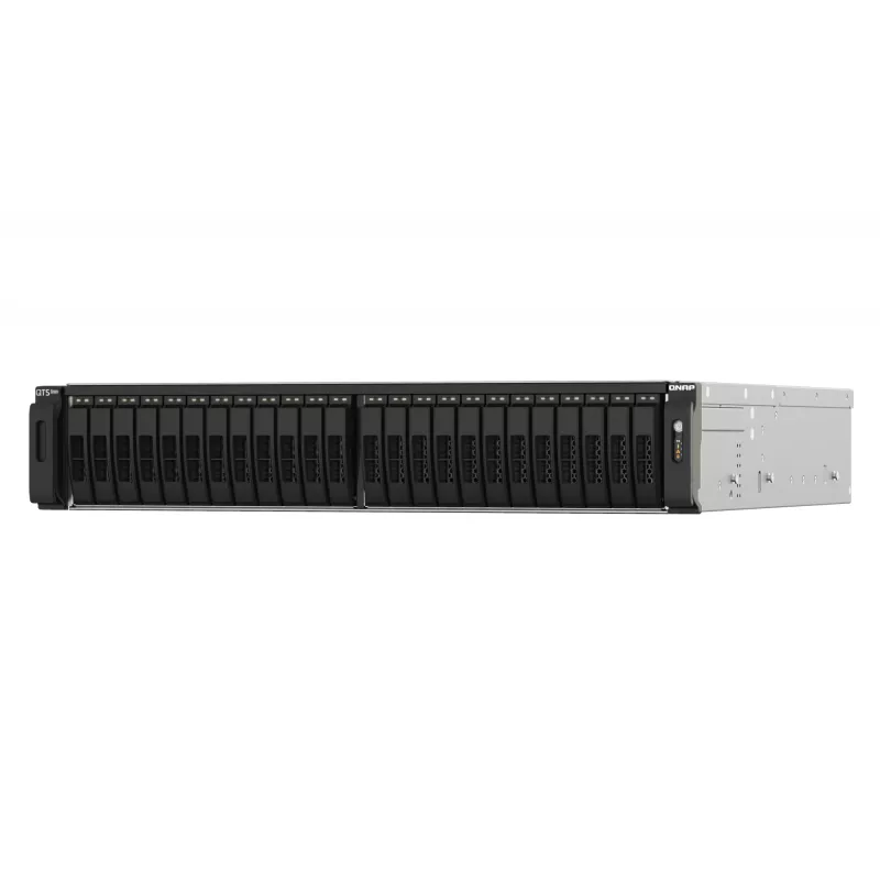 QNAP TS-h2490FU NAS stelažinis (2U) EPYC 7302P 128 GB DDR4 0 TB QuTS hero juoda, pilka