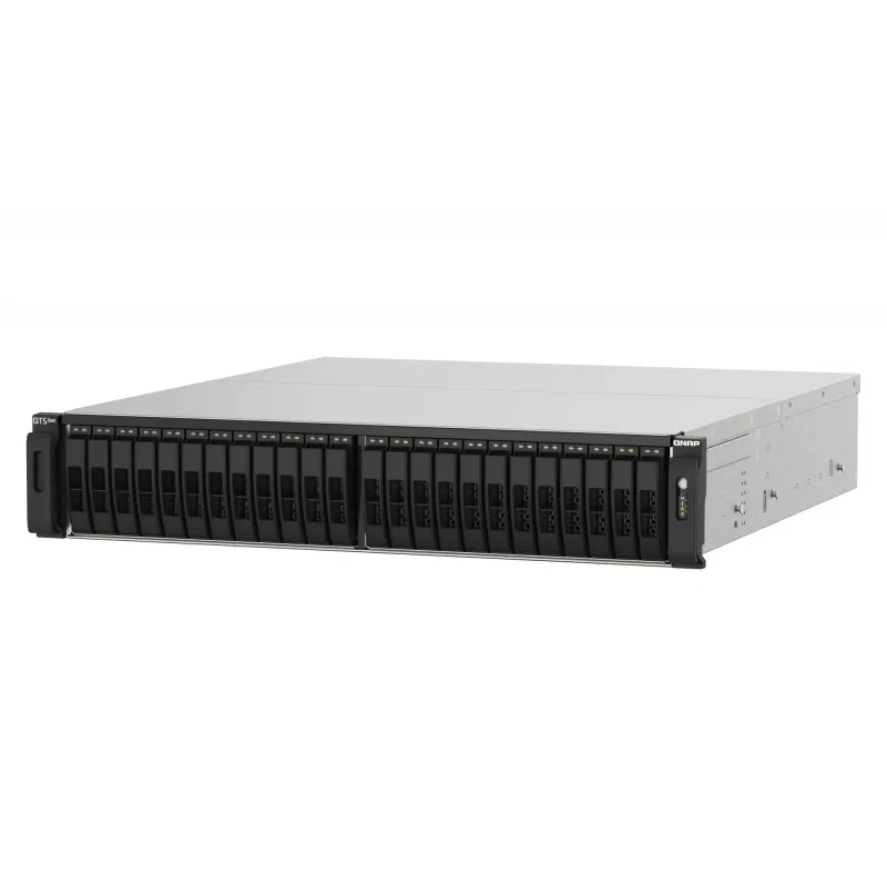 QNAP TS-h2490FU NAS stelažinis (2U) EPYC 7302P 128 GB DDR4 0 TB QuTS hero juoda, pilka