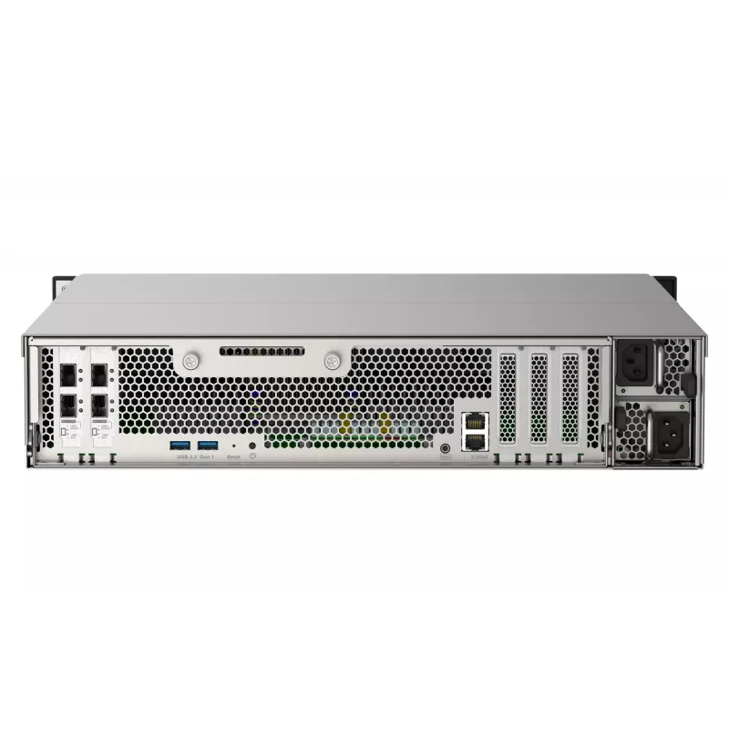 QNAP TS-h2490FU NAS stelažinis (2U) EPYC 7302P 128 GB DDR4 0 TB QuTS hero juoda, pilka