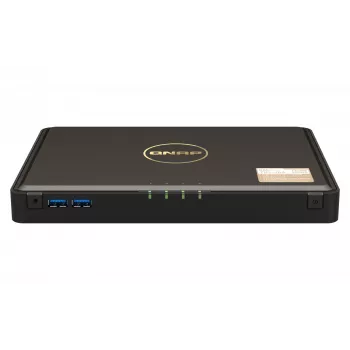 QNAP TBS-464 NAS darbalaukio, Intel® Celeron® N5105, 8 GB DDR4, 0 TB, QNAP Turbo System, juodas