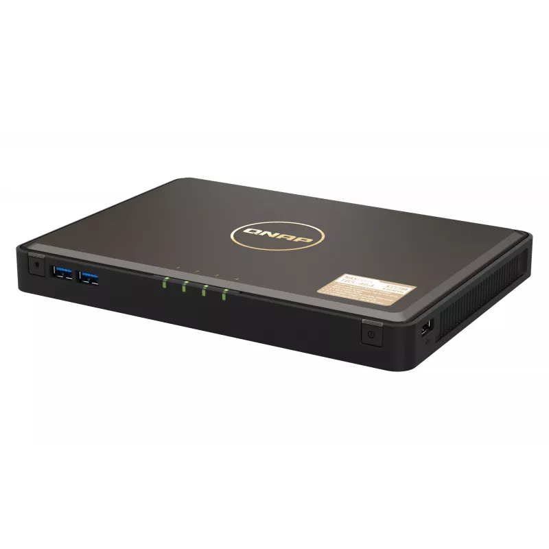 QNAP TBS-464 NAS darbalaukio, Intel® Celeron® N5105, 8 GB DDR4, 0 TB, QNAP Turbo System, juodas