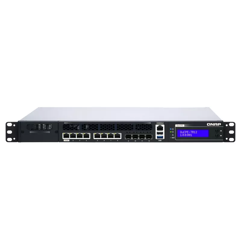 QNAP QuCPE-7012 tinklo virtualizavimo įranga su Intel Xeon D-2166NT, 32GB DDR4, 256GB