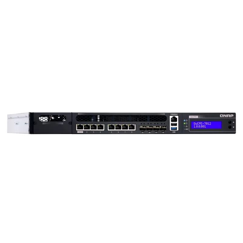QNAP QuCPE-7012 tinklo virtualizavimo įranga su Intel Xeon D-2166NT, 32GB DDR4, 256GB