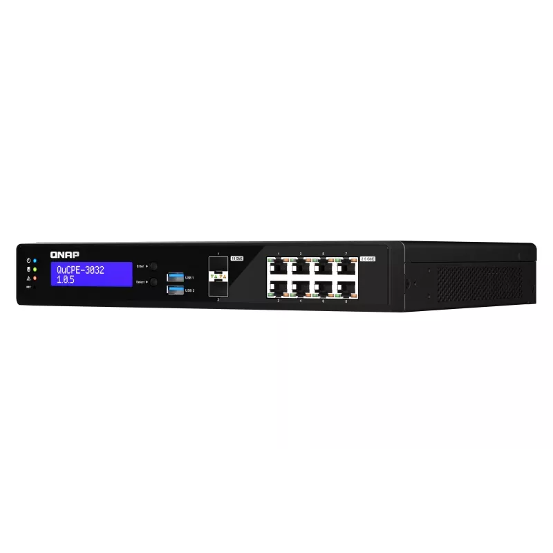 QNAP QuCPE-3032 Intel Atom C3558R 8 GB DDR4 2.5GbE tinklo virtualizavimo įranga