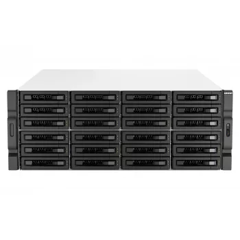QNAP TS-h3087XU-RP NAS stovo (4U) Intel Xeon E E-2378 64 GB DDR4 0 TB QuTS hero juoda, balta
