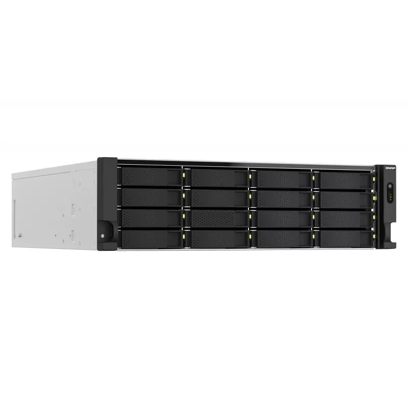 QNAP TS-H2287XU-RP NAS stelažinis (3U) Intel Xeon E E-2378 64 GB DDR4 0 TB QuTS hero juoda, balta