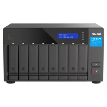 QNAP TVS-h874X NAS bokštinis Intel® Core™ i9 64 GB DDR4 0 TB QuTS hero Juoda