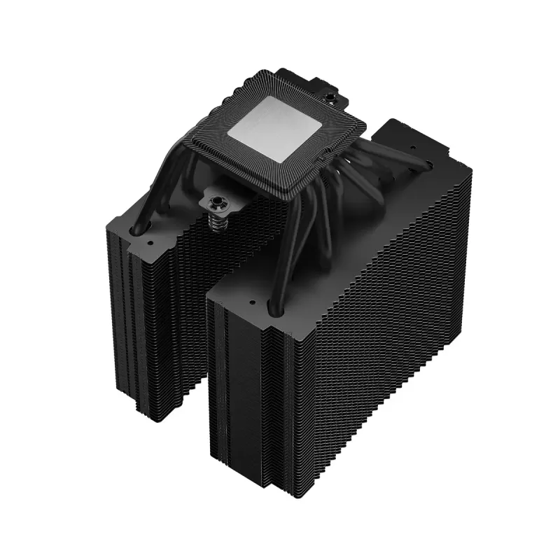Oro aušintuvas DeepCool ASSASSIN IV VC VISION – dviejų ventiliatorių 120/140 mm, 300 W TDP, 7 šilumos vamzdelių, juodas