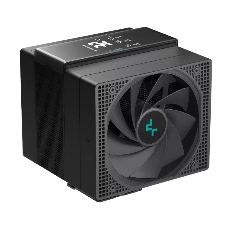 Oro aušintuvas DeepCool ASSASSIN IV VC VISION – dviejų ventiliatorių 120/140 mm, 300 W TDP, 7 šilumos vamzdelių, juodas