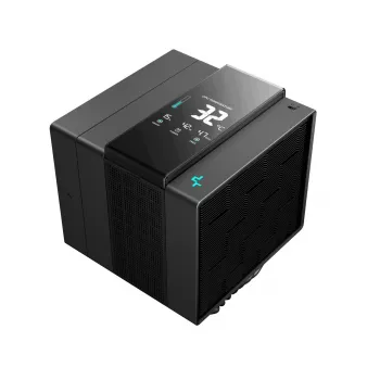 Oro aušintuvas DeepCool ASSASSIN IV VC VISION – dviejų ventiliatorių 120/140 mm, 300 W TDP, 7 šilumos vamzdelių, juodas